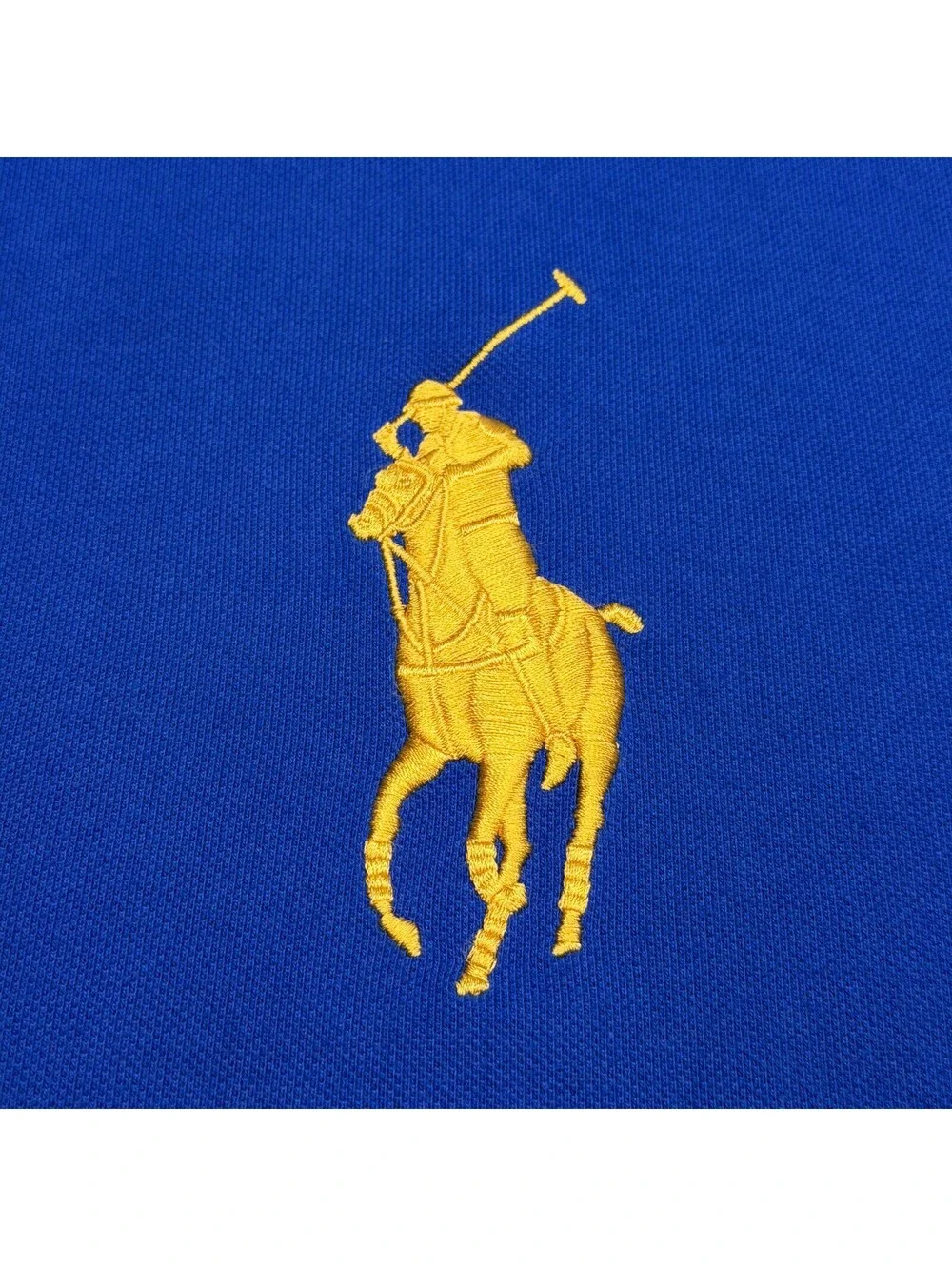 Polo Ralph Lauren Polo Shirt Mens Big 3XB Blue Big Pony 3 Patch Pique Casual